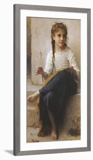 The Young Seamstress-William Adolphe Bouguereau-Framed Giclee Print
