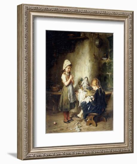 The Young Seamstresses-Heinrich Hirt-Framed Giclee Print