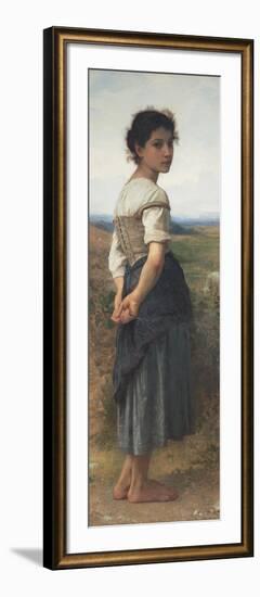 The Young Shepherdess, 1885-William-Adolphe Bouguereau-Framed Giclee Print