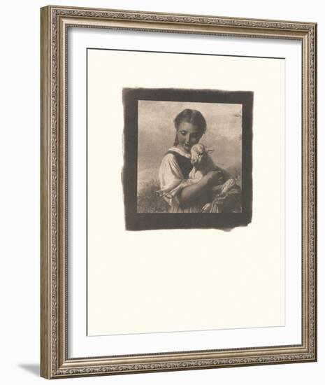 The Young Shepherdess-Johann Baptist Hofner-Framed Premium Giclee Print