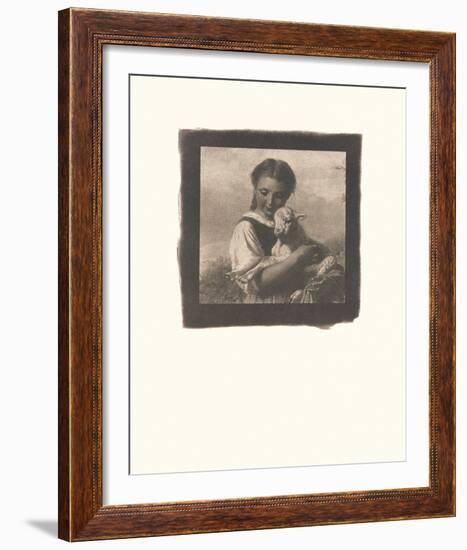 The Young Shepherdess-Johann Baptist Hofner-Framed Premium Giclee Print