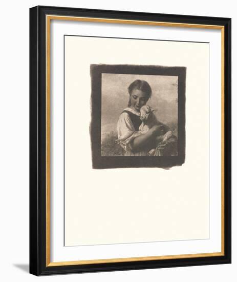 The Young Shepherdess-Johann Baptist Hofner-Framed Premium Giclee Print