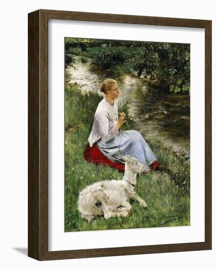 The Young Shepherdess-Evariste Carpentier-Framed Giclee Print