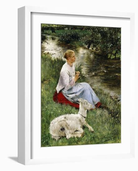 The Young Shepherdess-Evariste Carpentier-Framed Giclee Print