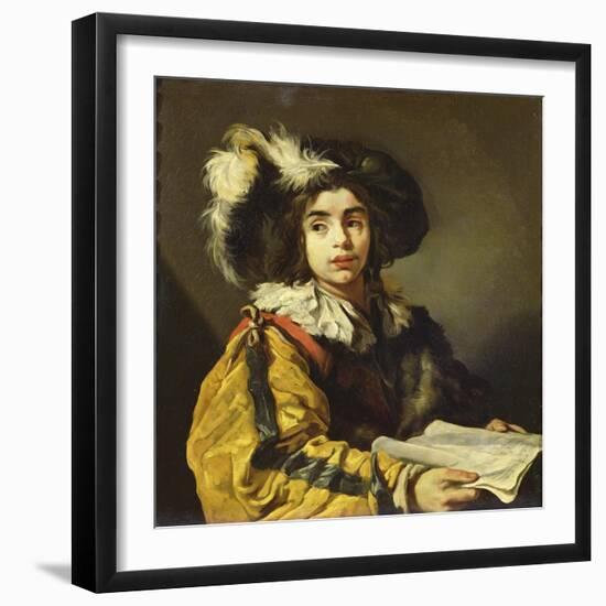 The Young Singer-Claude Vignon-Framed Giclee Print