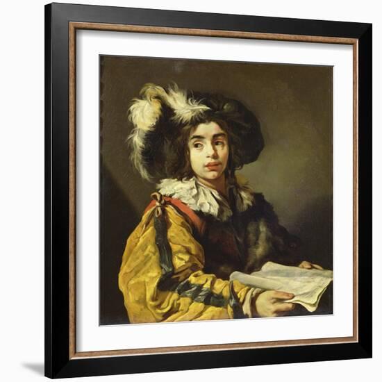 The Young Singer-Claude Vignon-Framed Giclee Print