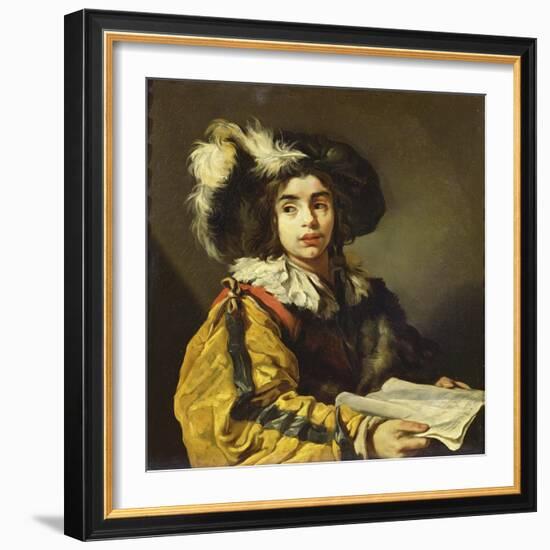 The Young Singer-Claude Vignon-Framed Giclee Print
