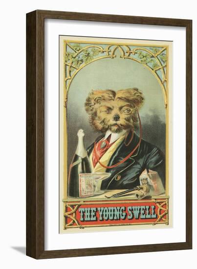 The Young Swell Brand Tobacco Label-Lantern Press-Framed Art Print