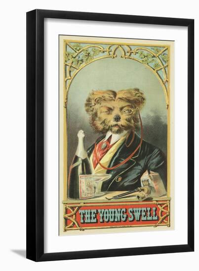 The Young Swell Brand Tobacco Label-Lantern Press-Framed Art Print