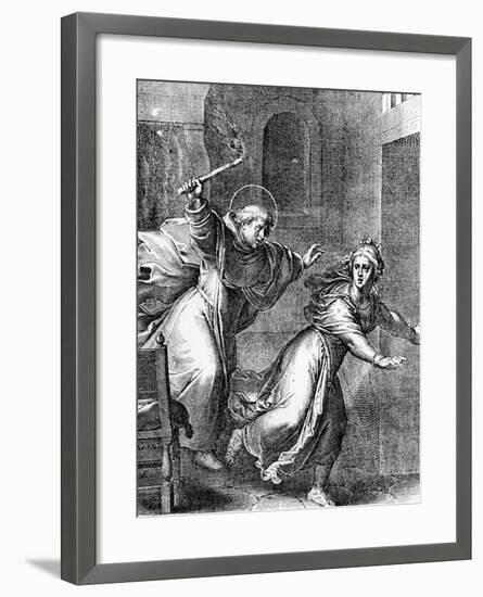 The Young Thomas Aquinas Chases a Temptress from His Room-null-Framed Giclee Print