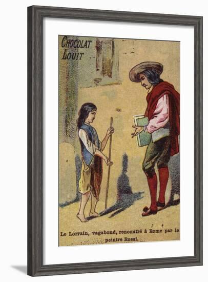 The Young Vagabond Claude Lorrain Is Met in Rome-null-Framed Giclee Print