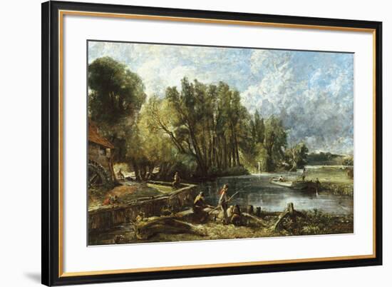 The Young Waltonians - Stratford Mill-John Constable-Framed Premium Giclee Print