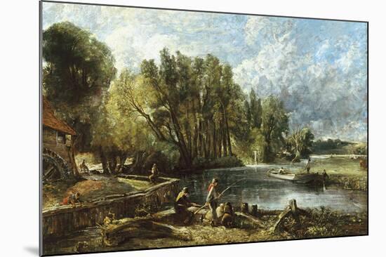 The Young Waltonians - Stratford Mill-John Constable-Mounted Premium Giclee Print