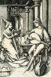 Judith, C.1495 (Engraving on Ivory Laid Paper)-Israhel van, the younger Meckenem-Giclee Print
