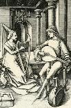 Judith, C.1495 (Engraving on Ivory Laid Paper)-Israhel van, the younger Meckenem-Framed Giclee Print