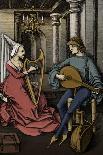 The Lute Player and the Singer, c.1500-Israhel van, the younger Meckenem-Framed Giclee Print