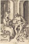 Judith, C.1495 (Engraving on Ivory Laid Paper)-Israhel van, the younger Meckenem-Framed Giclee Print