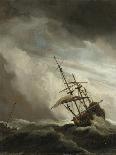 Sea Battle of the Anglo-Dutch Wars, c.1700-Willem Van De, The Younger Velde-Framed Giclee Print