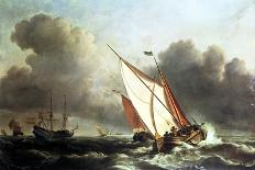 Sea Battle of the Anglo-Dutch Wars, c.1700-Willem Van De, The Younger Velde-Framed Giclee Print