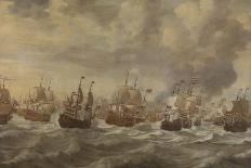 The British Man-O'-War `The Royal James' Flying the Royal Ensign Off a Coast-Willem Van De, The Younger Velde-Giclee Print