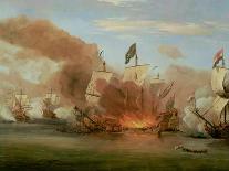 Sea Battle of the Anglo-Dutch Wars, c.1700-Willem Van De, The Younger Velde-Giclee Print