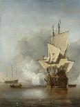 Episode from the Four Days' Naval Battle of June 1666-Willem Van De, The Younger Velde-Framed Giclee Print