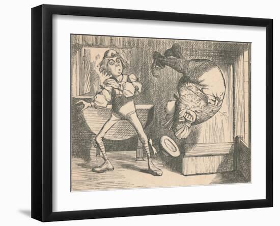 'The youth and the sage. The sage doing a somersault', 1889-John Tenniel-Framed Giclee Print