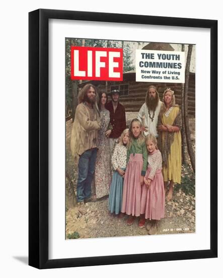 The Youth Communes, New way of Living Confronts the U.S., July 18, 1969-John Olson-Framed Photographic Print