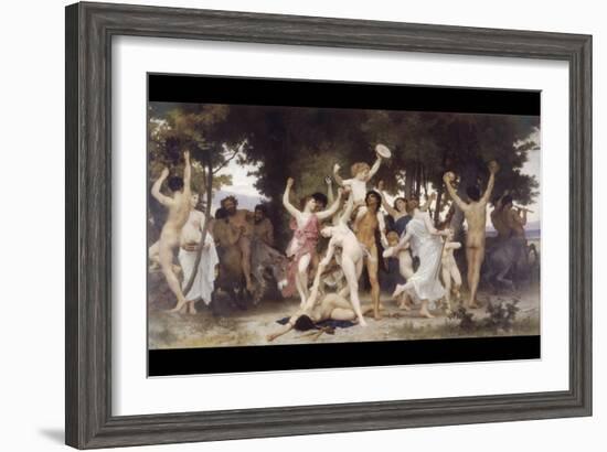 The Youth of Bacchus-William Adolphe Bouguereau-Framed Art Print