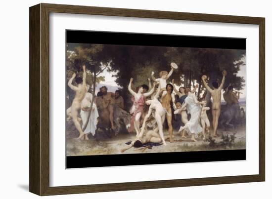 The Youth of Bacchus-William Adolphe Bouguereau-Framed Art Print