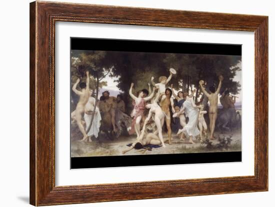 The Youth of Bacchus-William Adolphe Bouguereau-Framed Art Print