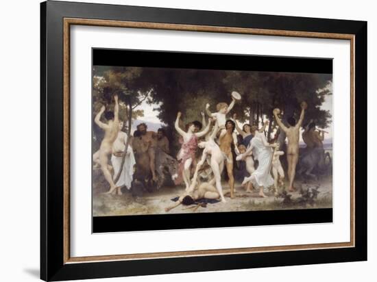 The Youth of Bacchus-William Adolphe Bouguereau-Framed Art Print