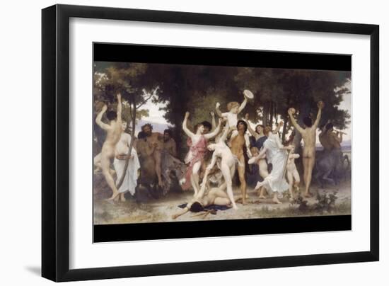 The Youth of Bacchus-William Adolphe Bouguereau-Framed Art Print