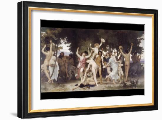 The Youth of Bacchus-William Adolphe Bouguereau-Framed Art Print