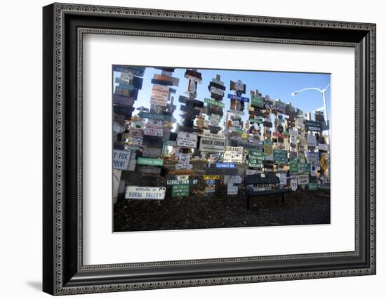 The Yukon's Watson Lake Sign Post Forest, Watson Lake, Canada-Richard Wright-Framed Photographic Print