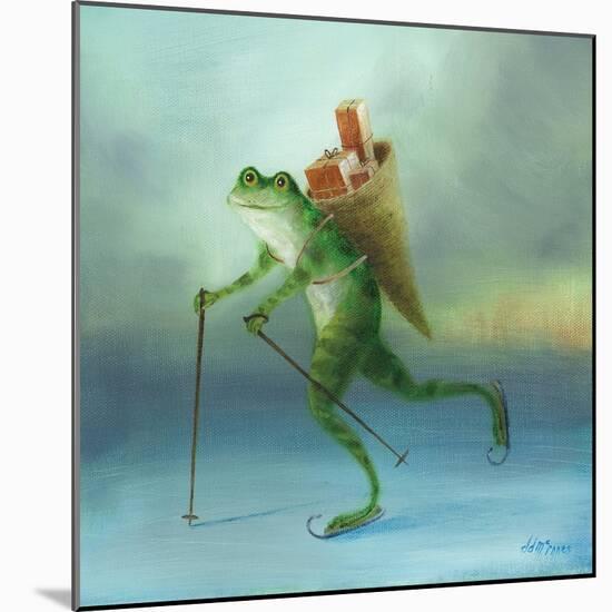 The Yuletide Frog-DD McInnes-Mounted Art Print