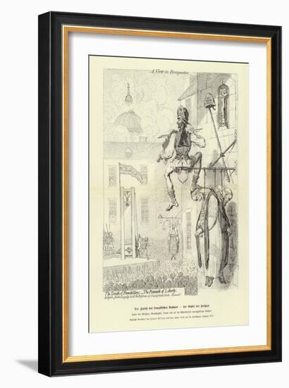 The Zenith of French Glory - the Pinnacle of Liberty-James Gillray-Framed Giclee Print