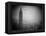 The Zeppelin Hindenburg Floats Past the Empire State Building-null-Framed Premier Image Canvas