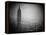 The Zeppelin Hindenburg Floats Past the Empire State Building-null-Framed Premier Image Canvas