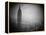 The Zeppelin Hindenburg Floats Past the Empire State Building-null-Framed Premier Image Canvas