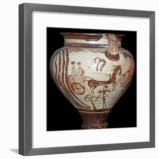 The 'Zeus Krater' of Zeus holding the scales of destiny, 15th century. Artist: Unknown-Unknown-Framed Giclee Print