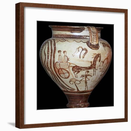 The 'Zeus Krater' of Zeus holding the scales of destiny, 15th century. Artist: Unknown-Unknown-Framed Giclee Print