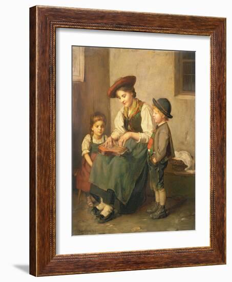 The Zither Player-Franz Von Defregger-Framed Giclee Print