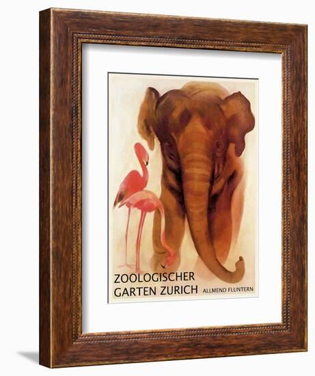 The Zoo 001-Vintage Lavoie-Framed Giclee Print