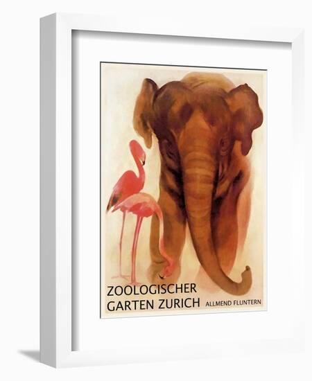 The Zoo 001-Vintage Lavoie-Framed Giclee Print