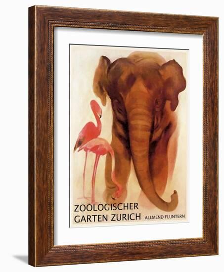 The Zoo 001-Vintage Lavoie-Framed Giclee Print