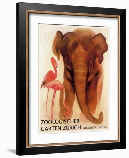 The Zoo 001-Vintage Lavoie-Framed Giclee Print