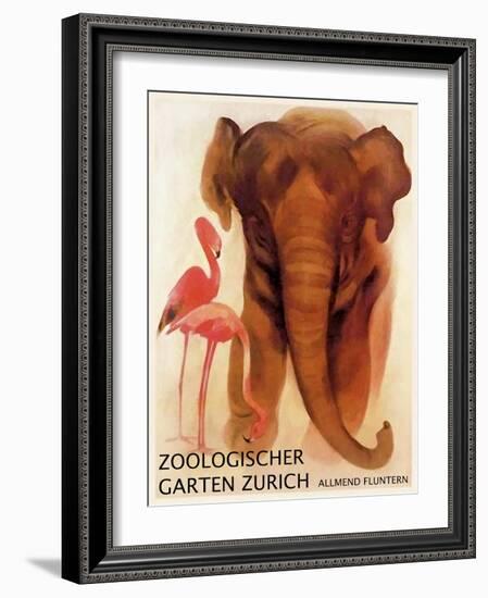 The Zoo 001-Vintage Lavoie-Framed Giclee Print