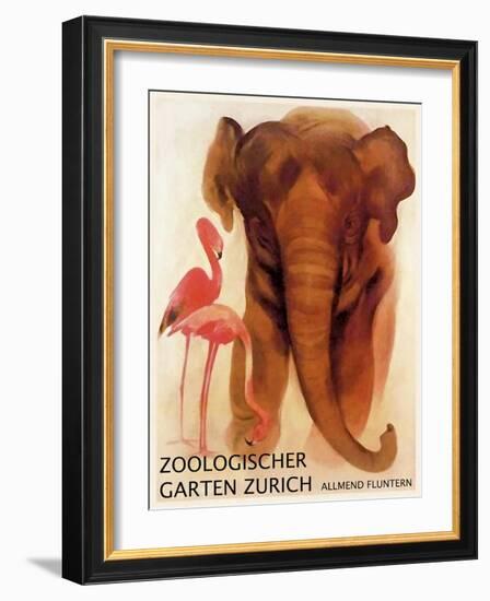 The Zoo 001-Vintage Lavoie-Framed Giclee Print