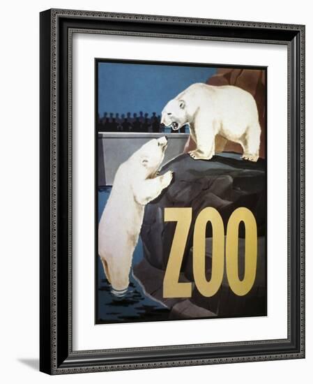 The Zoo 003-Vintage Lavoie-Framed Giclee Print